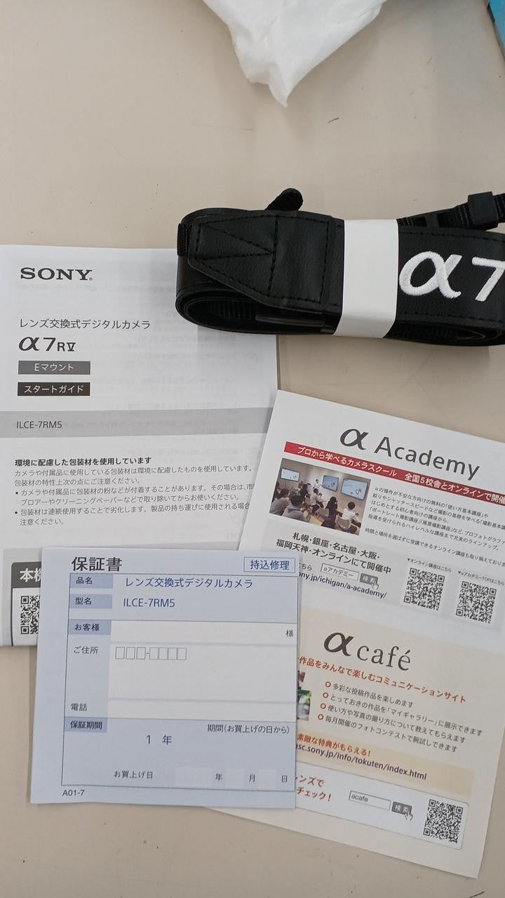 Sony Ilce-7Rm5 Mirrorless Single Eye
